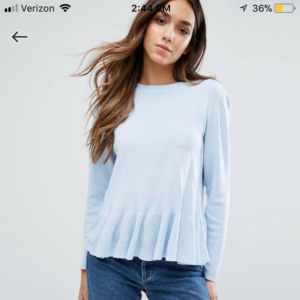 Warehouse Frill Hem Sweater